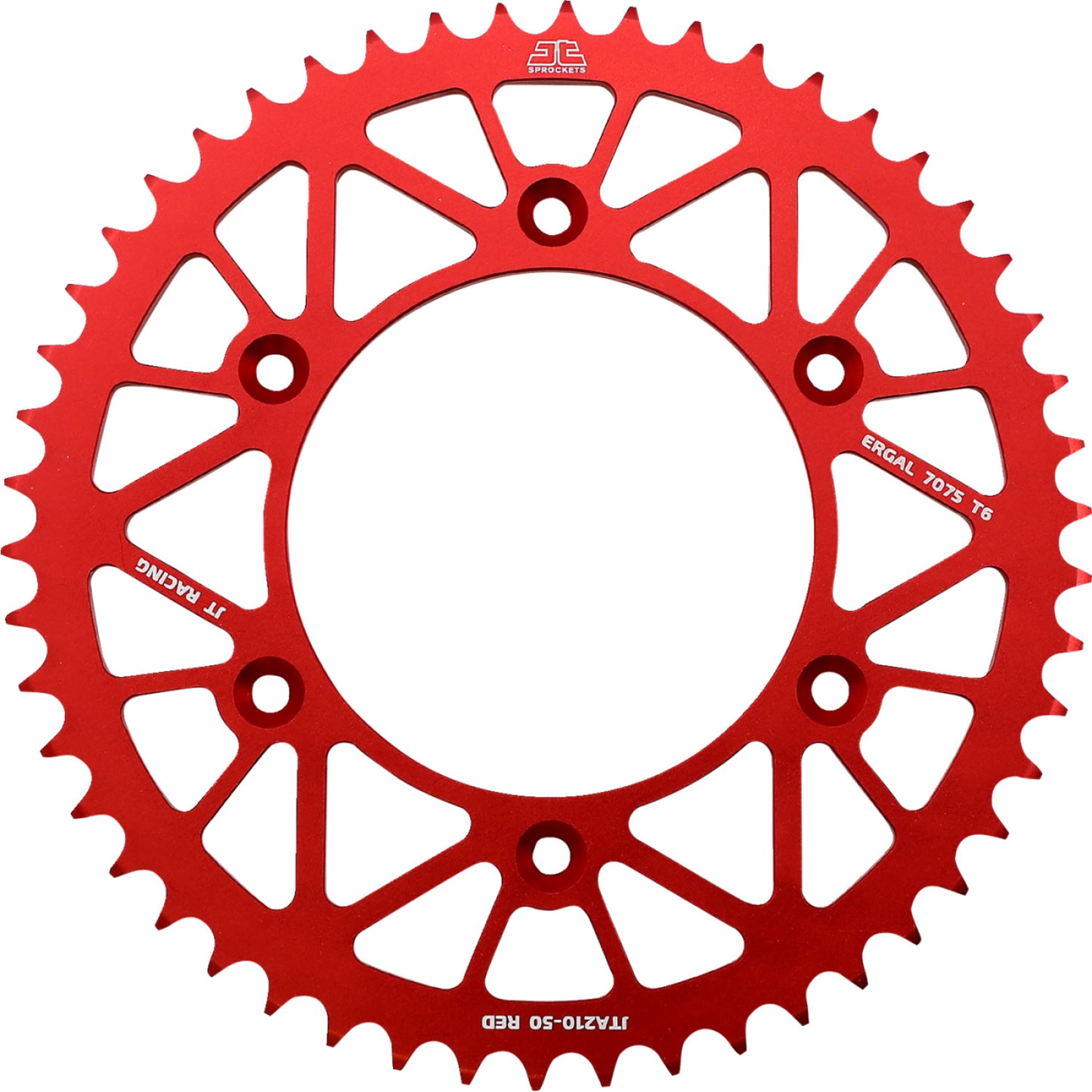 JT SPROCKETS Rear Sprocket - Beta/Honda - Red - 50 Tooth JTA210.50RED by JT Rear Sprockets Aluminum/Alloy