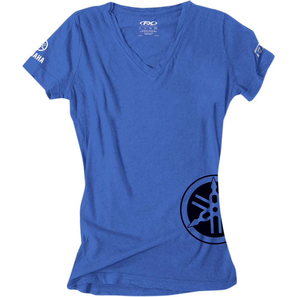 FACTORY EFFEX Women's Yamaha T-Shirt - Royal Blue - Medium 17-87242