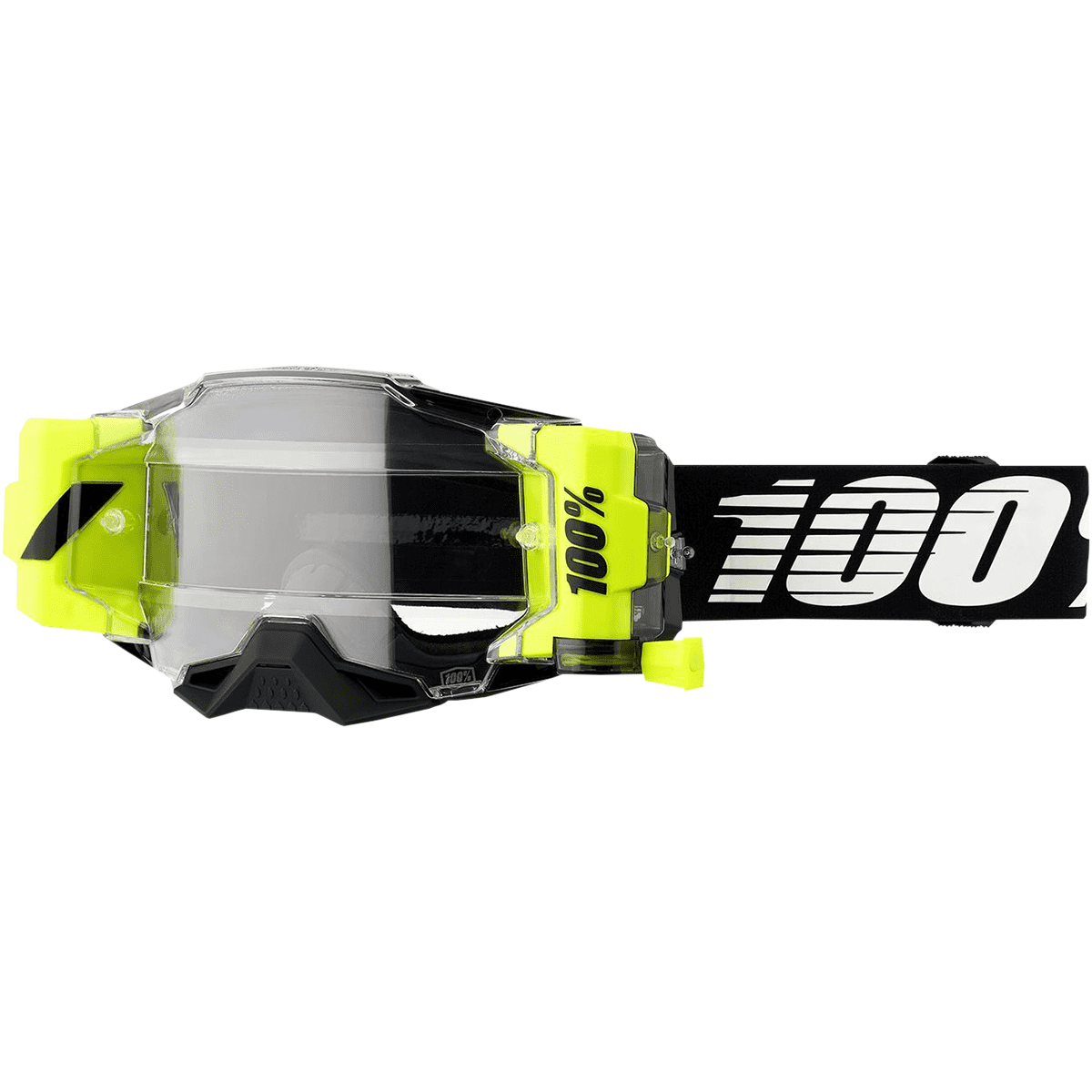 100% Armega Forecast Goggle Black - Clear Lens by 100%