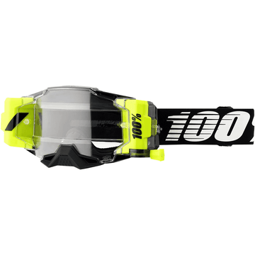 100% Armega Forecast Goggle Black - Clear Lens by 100%