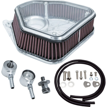 ALLOY ART Boom Box Air Cleaner Kit - Clear Cover 1.8M8P