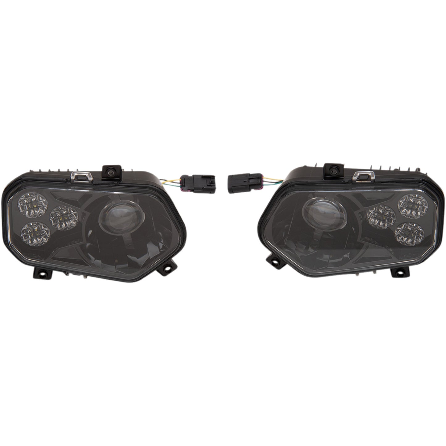 Moose Utility LED Headlight - RZR800/900 - Black 100-3355-PU | Headlight Group
