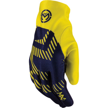 Moose Racing MX2* Gloves - Navy/Hi-Vis - Large 3330-7036