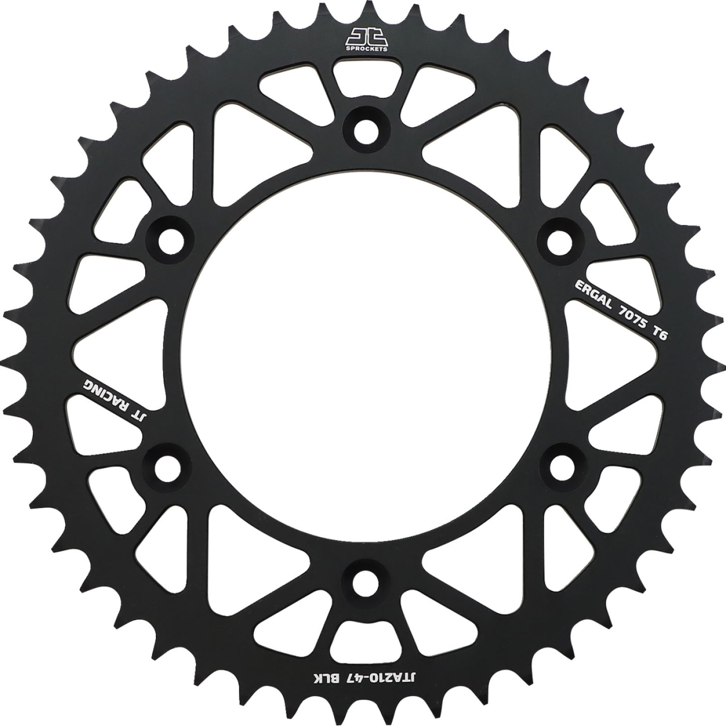 JT SPROCKETS Rear Sprocket - Beta/Honda - Black - 47 Tooth JTA210.47BLK by JT Rear Sprockets Aluminum/Alloy