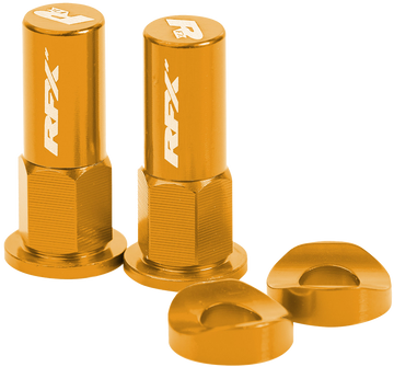 Rim Lock Nuts & Washers 2pcs Yellow