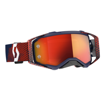Prospect Goggle Red/Blue Orange Chrome Works Lens