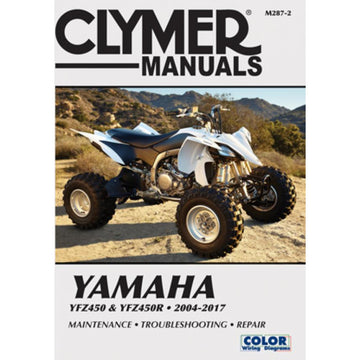 CLYMER Manual - Yamaha - YFZ450 '04-'17 CM2872
