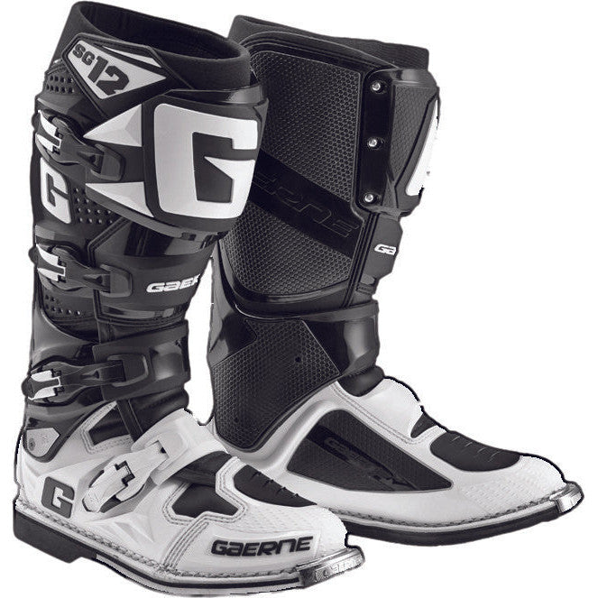 Gaerne SG12 Boots White/Black Size 9 by Tucker