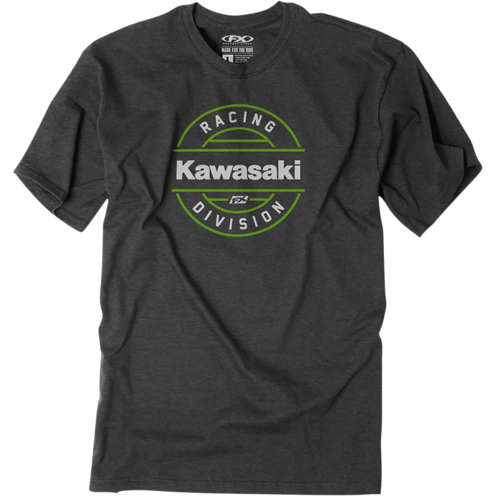 FACTORY EFFEX Kawasaki Division T-Shirt - Heather Charcoal - 2XL 25-87108