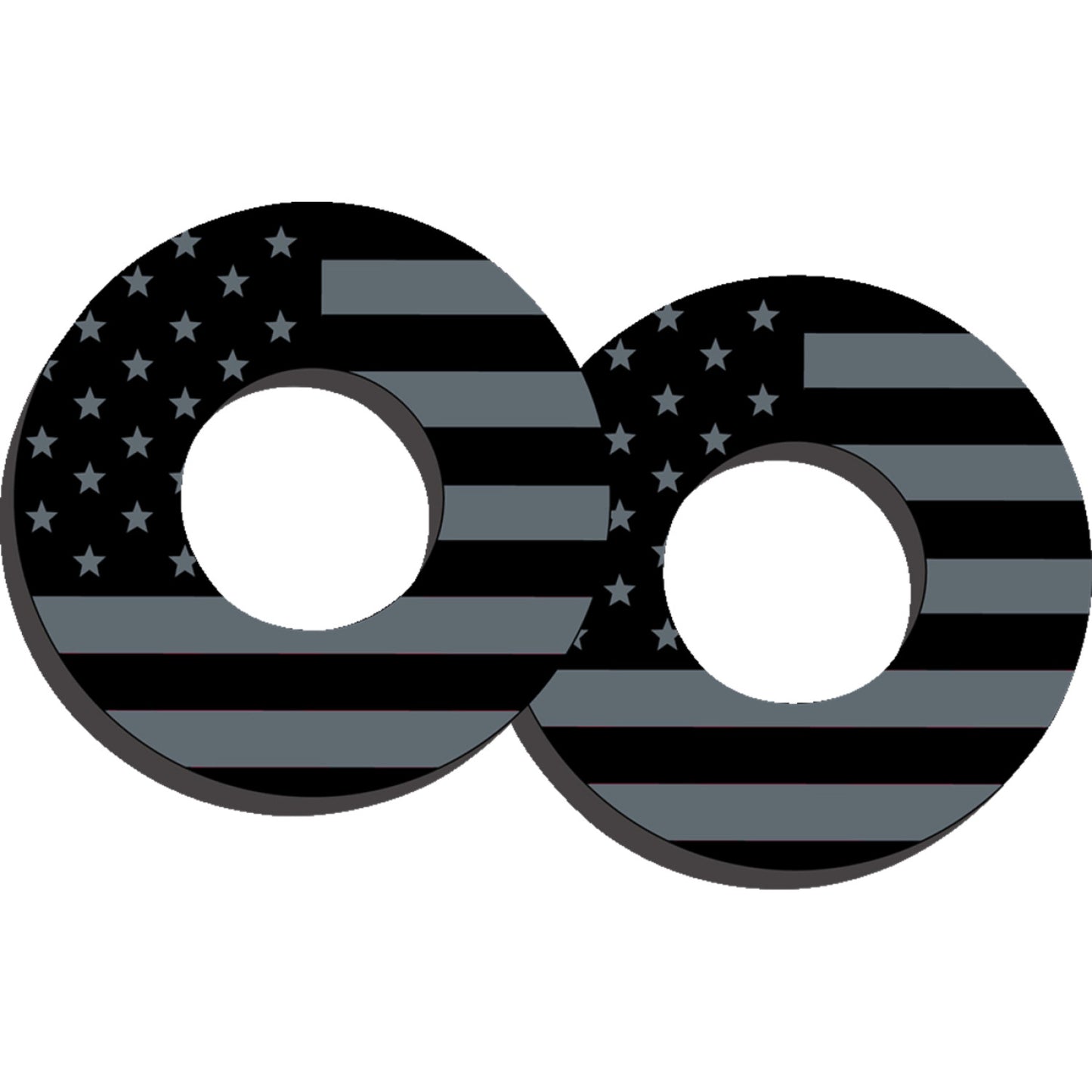 FACTORY EFFEX Grip Donuts - Flag Black/Gray 27-67200