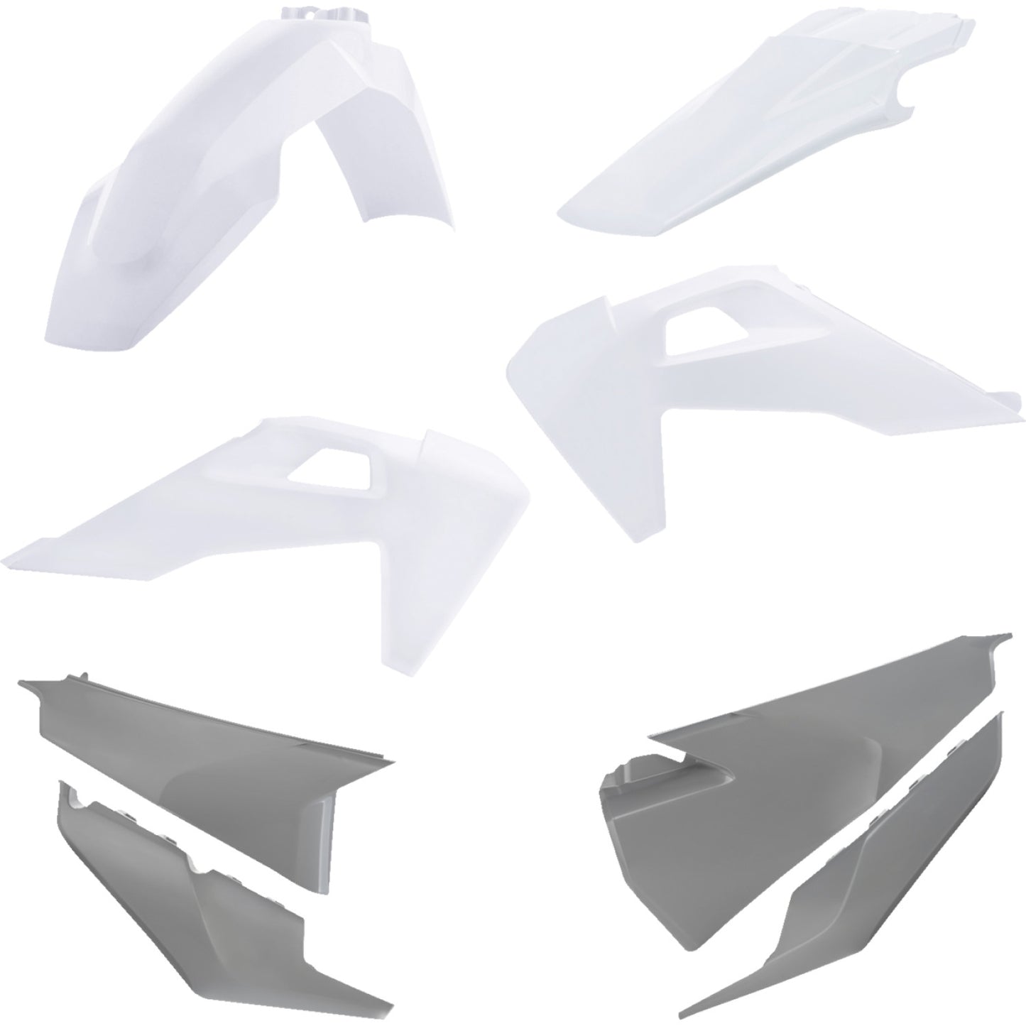Acerbis Standard Replacement Body Kit - OEM '23 White/Gray 2791557705