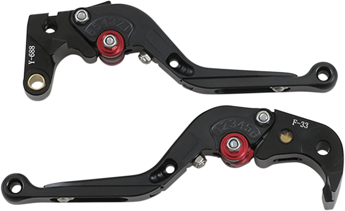 MGP MGP Brake and Clutch Lever Set - Black 40801-2600