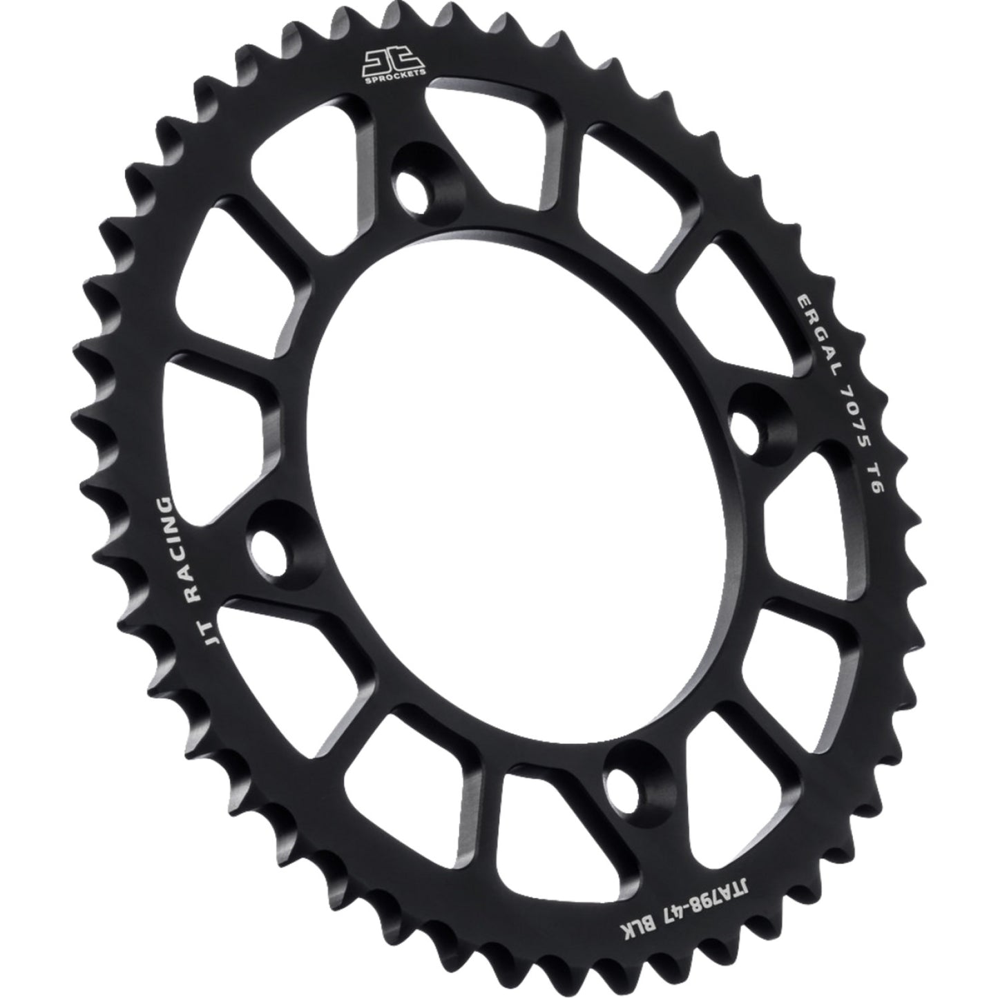 JT SPROCKETS Rear Sprocket - Black - 47 Tooth - Suzuki/Yamaha JTA798.47BLK by JT Rear Sprockets Aluminum/Alloy