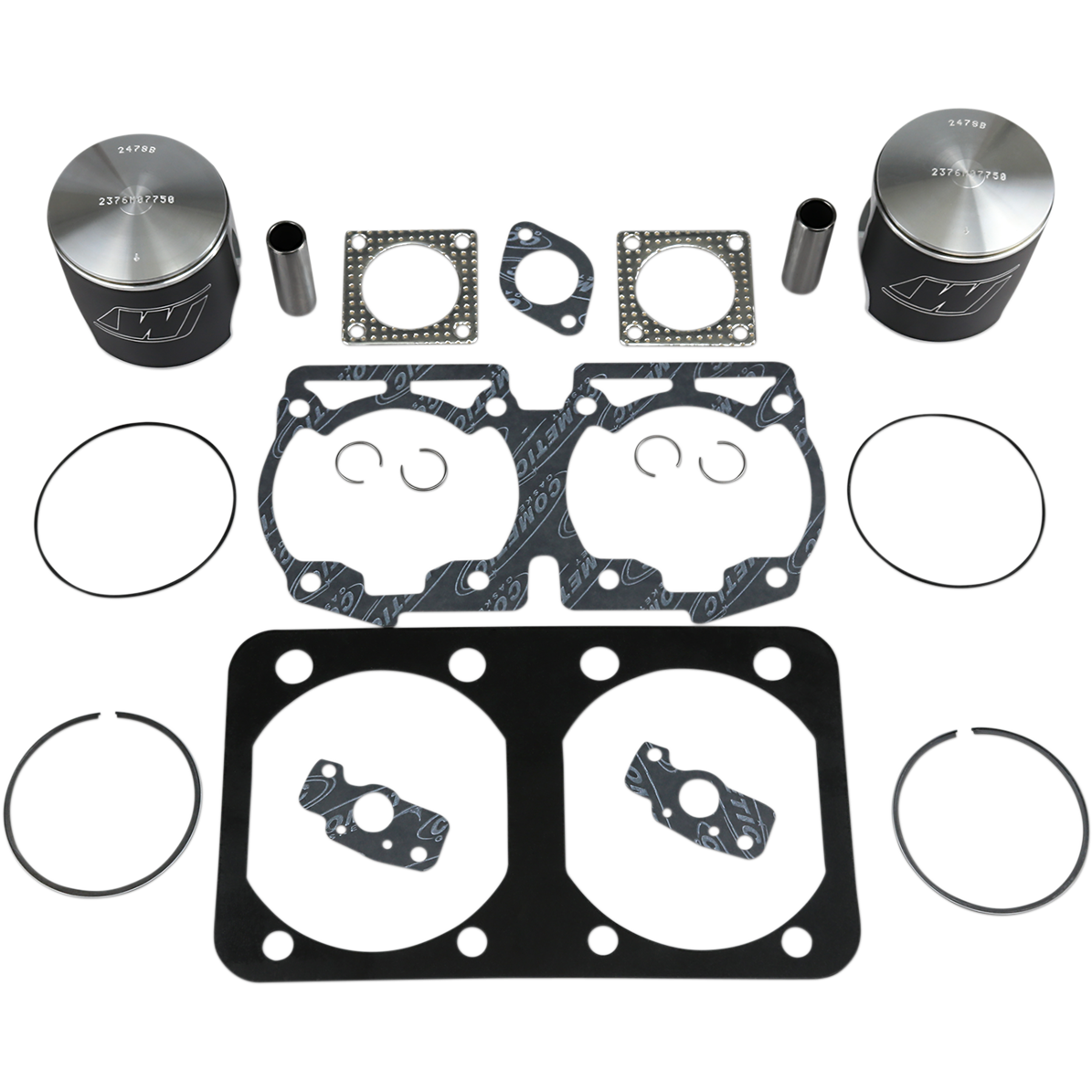 Wiseco Piston Kit with Gaskets - 77.50 mm - 643 Engine Type - Ski-Doo SK1234