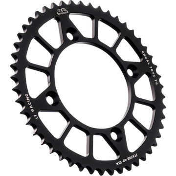 JT SPROCKETS Rear Sprocket - Black - 49 Tooth - Suzuki/Yamaha JTA798.49BLK by JT Rear Sprockets Aluminum/Alloy