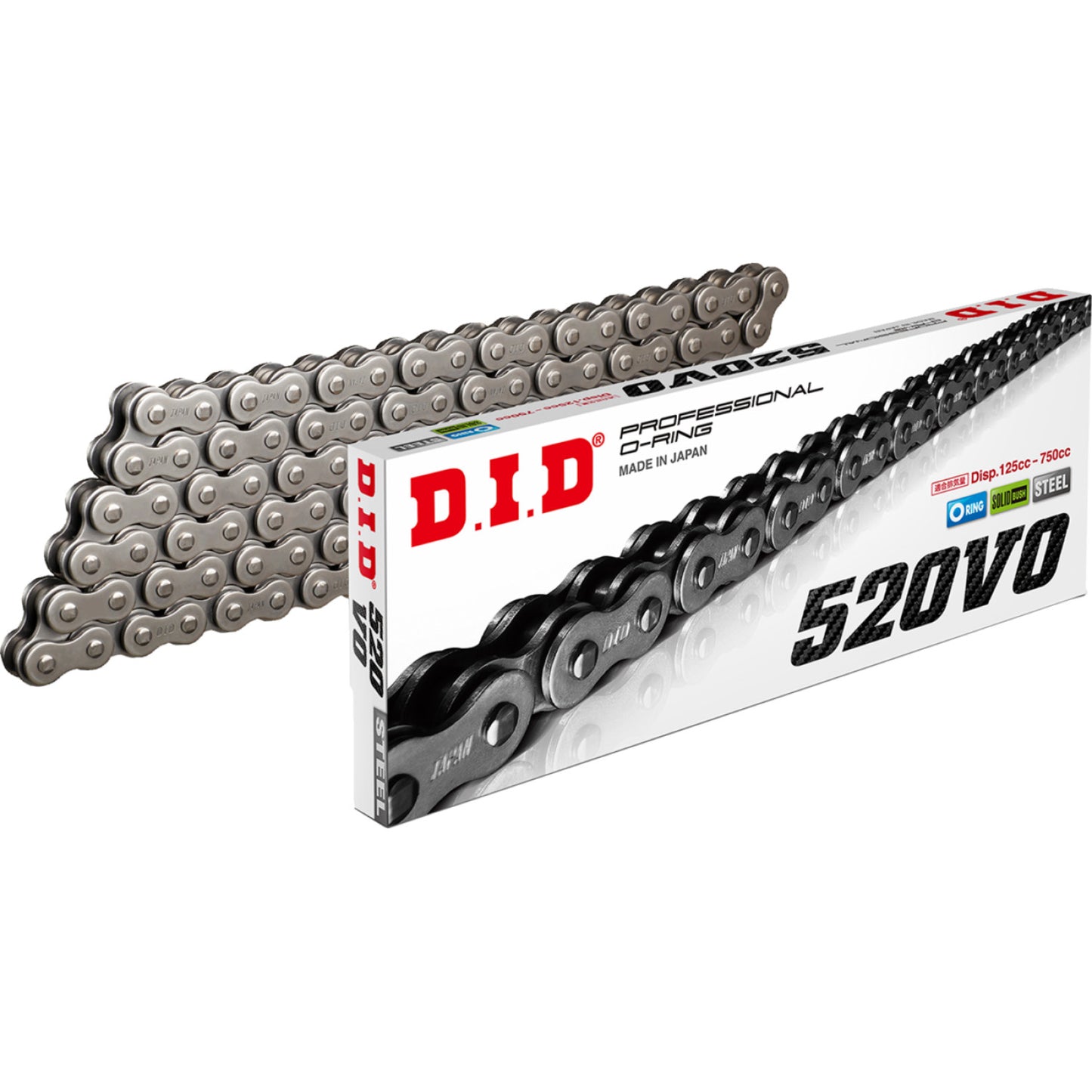 DID 520VO - Pro V Series Drive Chain - 82 Links M520VOX82FB | Drive Chain O'ring Types