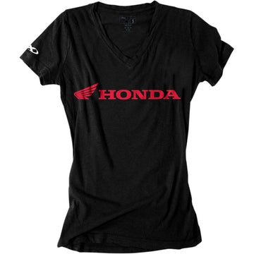 FACTORY EFFEX Women's Honda V-Neck T-Shirt - Black - Medium 16-88342