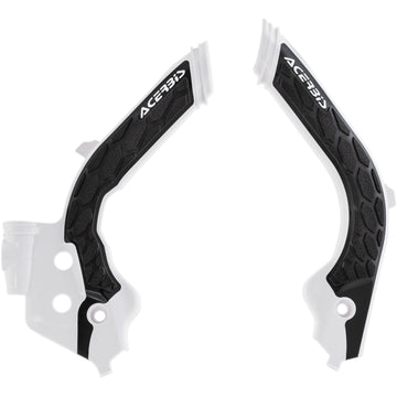 Acerbis X-Grip Frame Guards - White/Black - Gas Gas | Husqvarna 2733451035