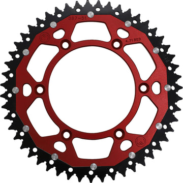 Moose Racing Dual Sprocket - Red - 51 Tooth 1210-897-51-13X