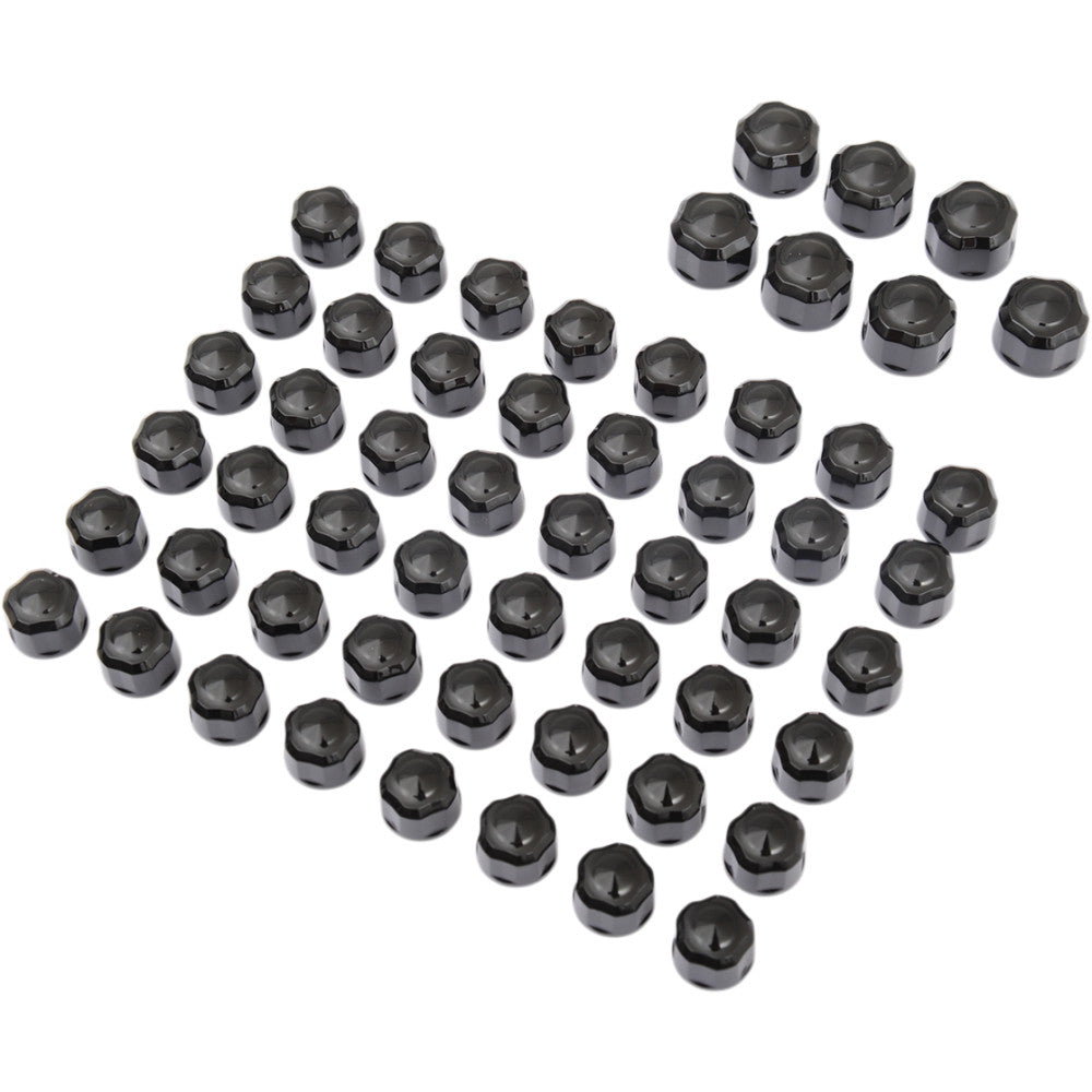 CIRO Caps - Engine/Bolt/Cover - Crown/Diamond-Cut - Black - Twin Cam 70025