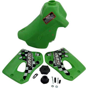 IMS PRODUCTS INC. Large-Capacity Gas Tank - Green - Kawasaki - 3.4 Gallon 113128-G1