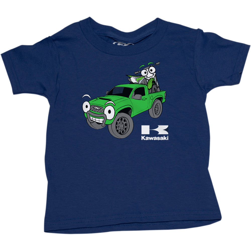 FACTORY EFFEX Toddler Kawasaki Truck T-Shirt - Navy - 4T 22-83124