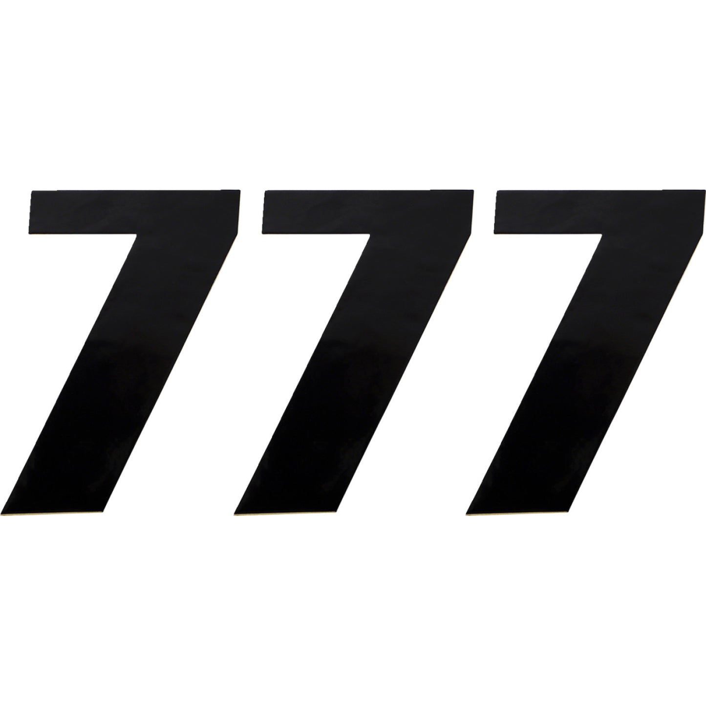 Moose Racing Race Number 7 - Black - 6" 80117
