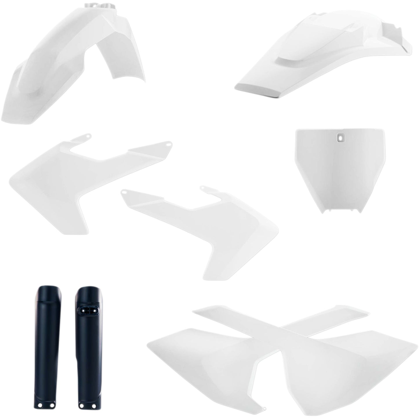 Acerbis Full Replacement Body Kit - OEM '17 White/Black 2462605569