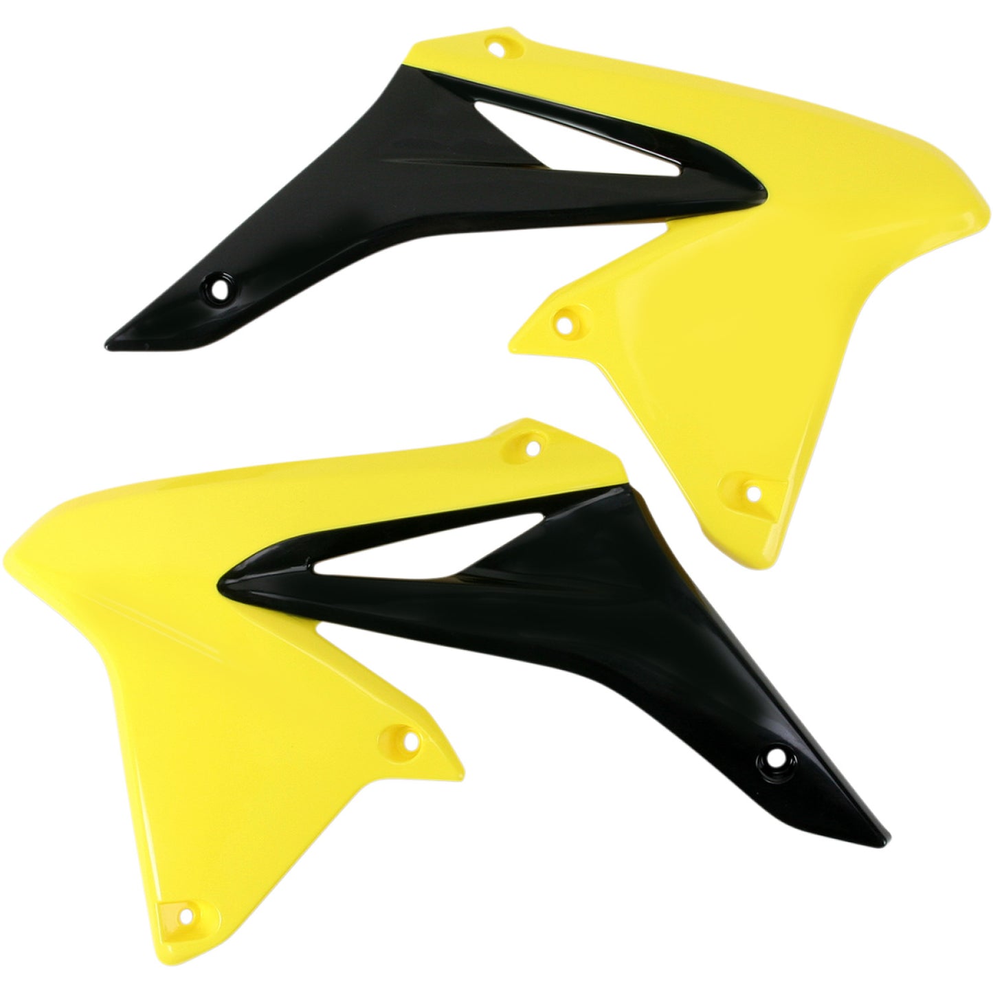Acerbis Radiator Shrouds - Yellow/Black 2171911017