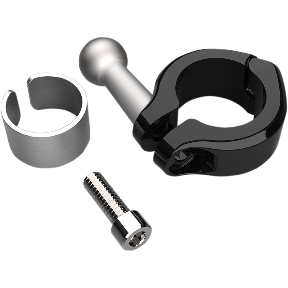 CIRO Aluminum Clamp Kit - Ball Mount - 7/8" - 1" Handlebars - Black 50129