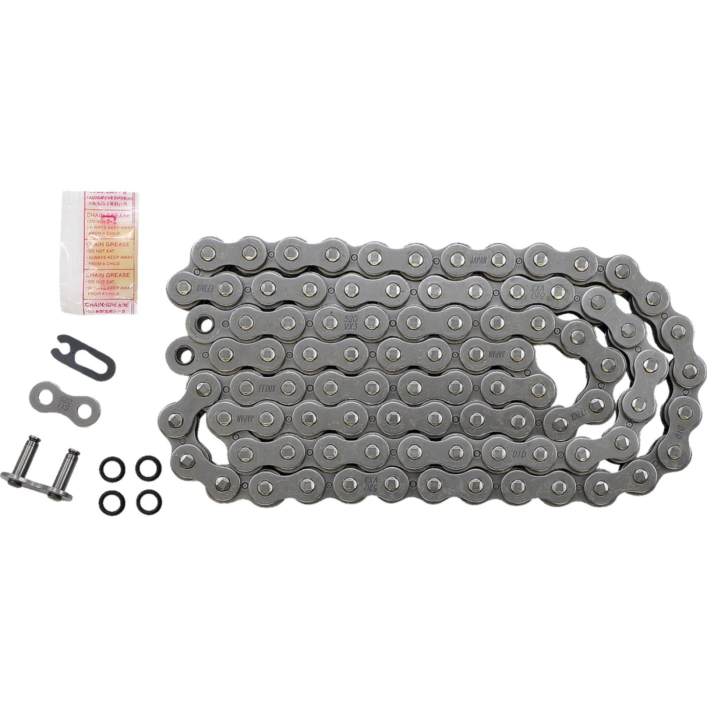 DID 520 VX3 - Chain - 92 Links M520VX3X92FB | Drive Chain X'ring Types