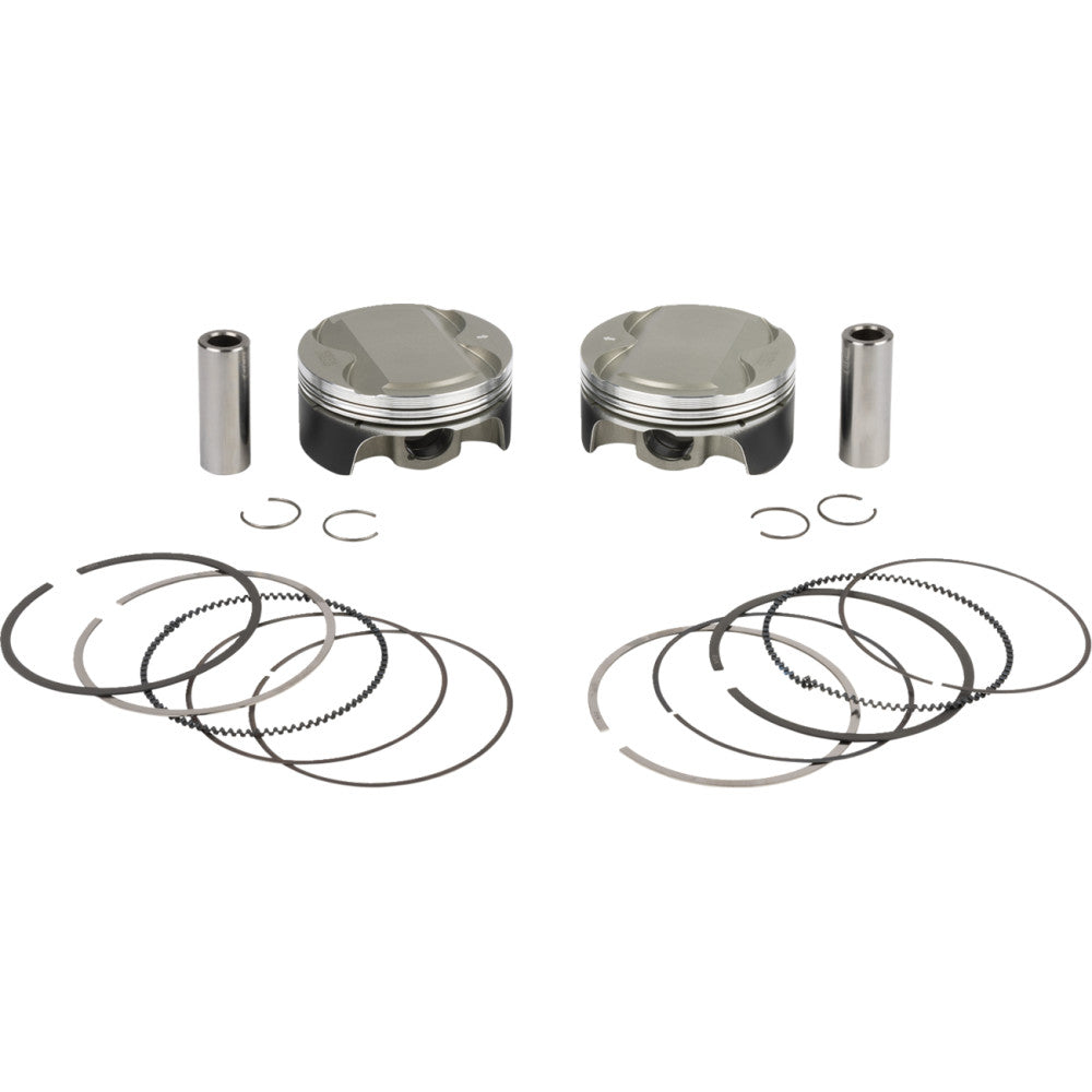 WOSSNER Piston Kit - 4.375" Stroke - 107 CID - M8 K4081DA-2