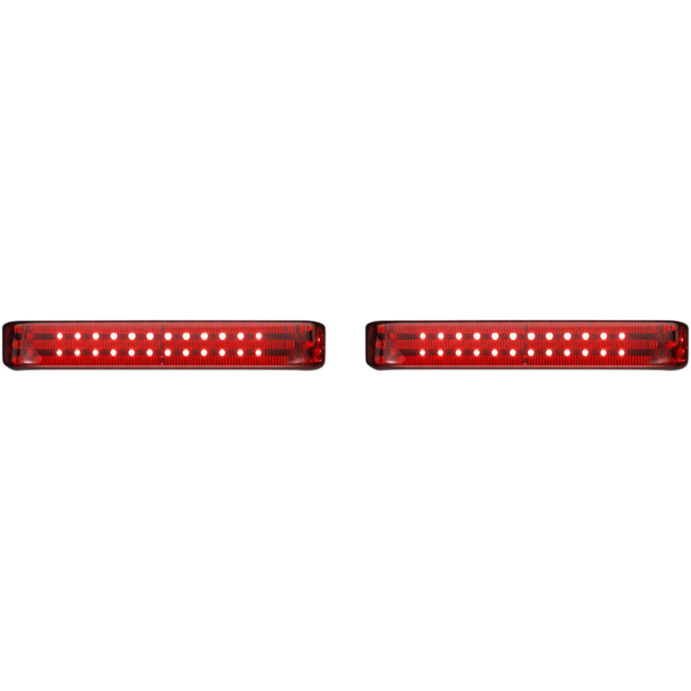 Custom Dynamics Saddlebag Lights - Chrome/Red PB-SB-HD-CR