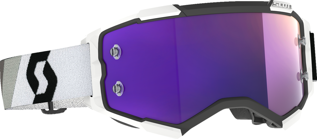Scott Fury Goggle - Premium Black/White - Purple Chrome Works Lens 272828-7702281
