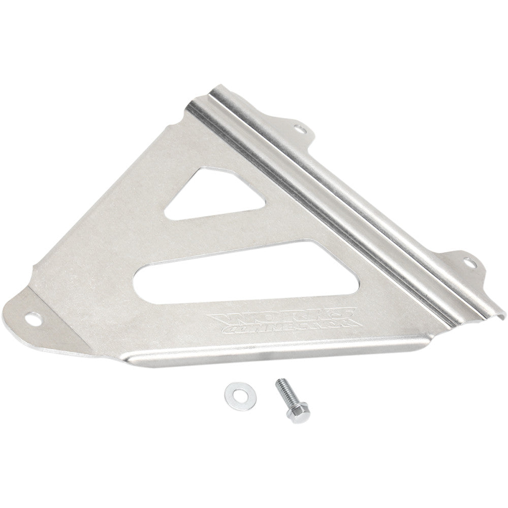 WORKS CONNECTION Radiator Brace Set - Silver - Kawasaki/Suzuki 18-046