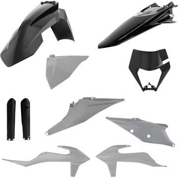 Acerbis Full Replacement Body Kit - Gray/Black 2791541001
