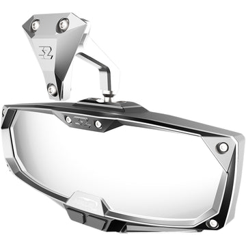 SEIZMIK Mirror - Halo R - Rear View w/LED Cabin Light - Rectangle - Silver w/Silver Bezel - Can Am X3 56-18022