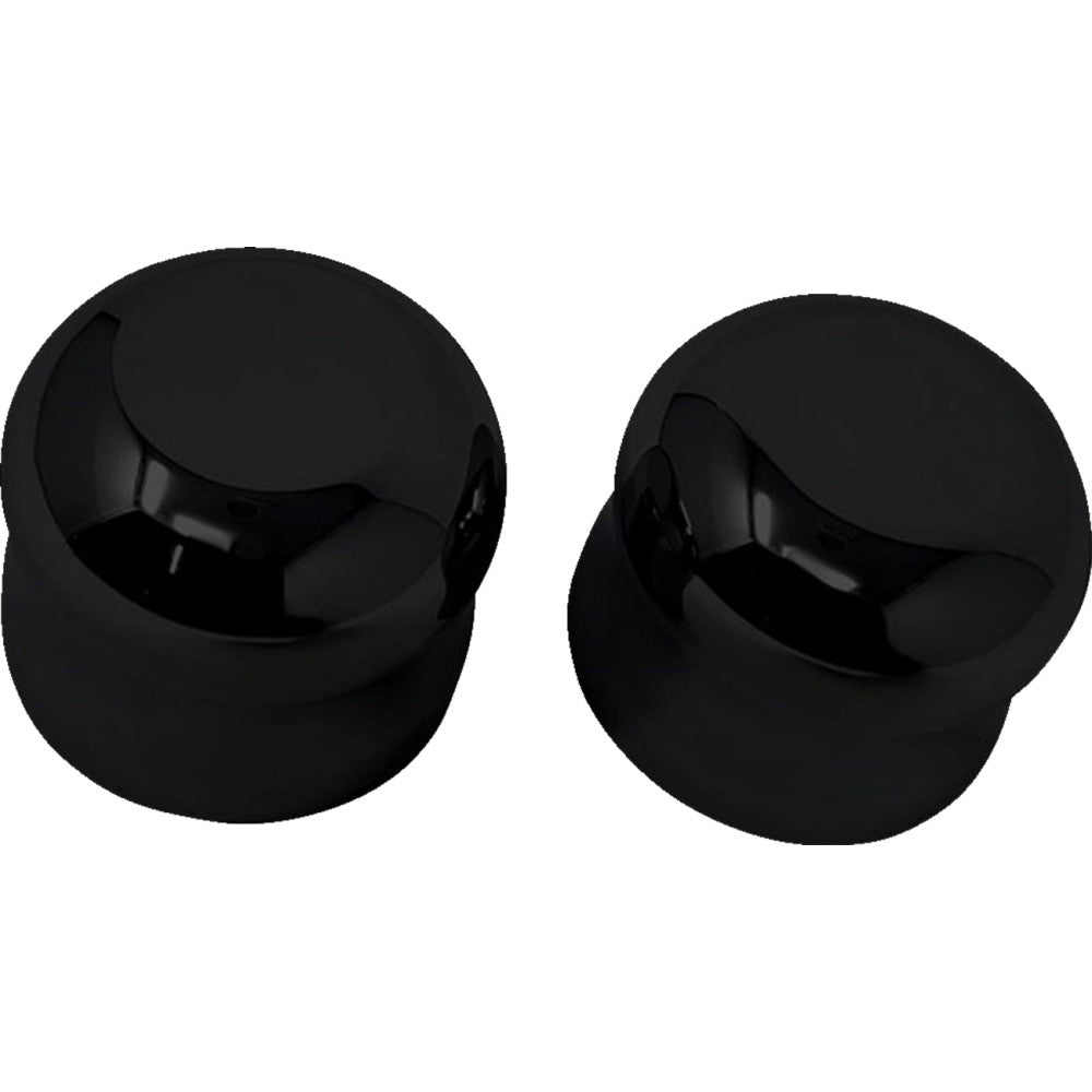 Covingtons Axle Covers - Front - Smooth - Black - Pair - '08-'23 C0007-B