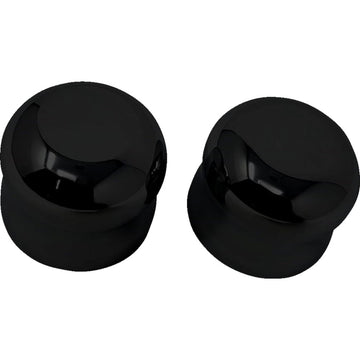 Covingtons Axle Covers - Front - Smooth - Black - Pair - '08-'23 C0007-B