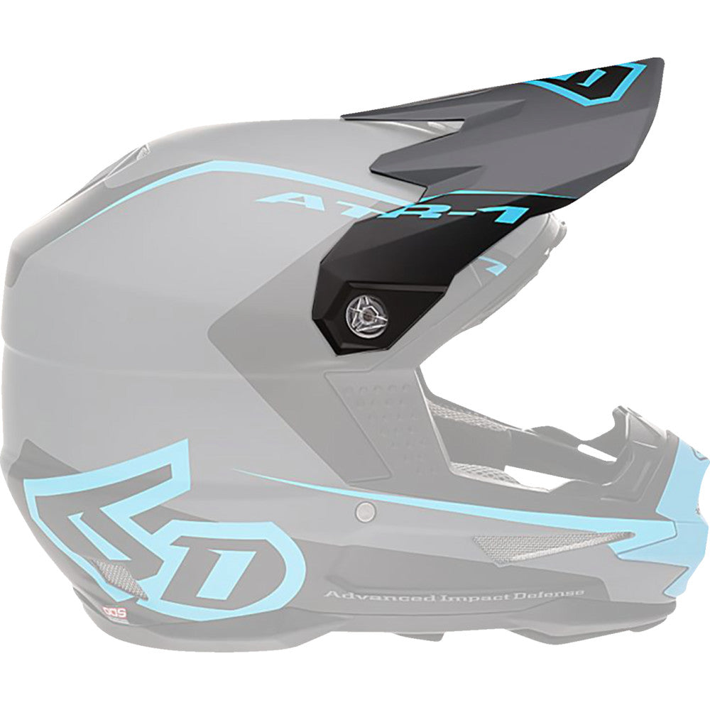 6D HELMETS ATR-1 Visor - Stealth - Cyan 72-3731