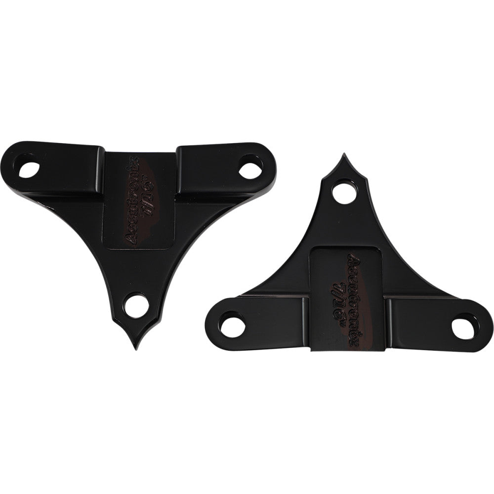 ACCUTRONIX Hot Legs/Bagger Legs Fender Spacers - Black - 0.4375" Spacer - For 6-3/8" Width Fender TFS49-NF7/16B