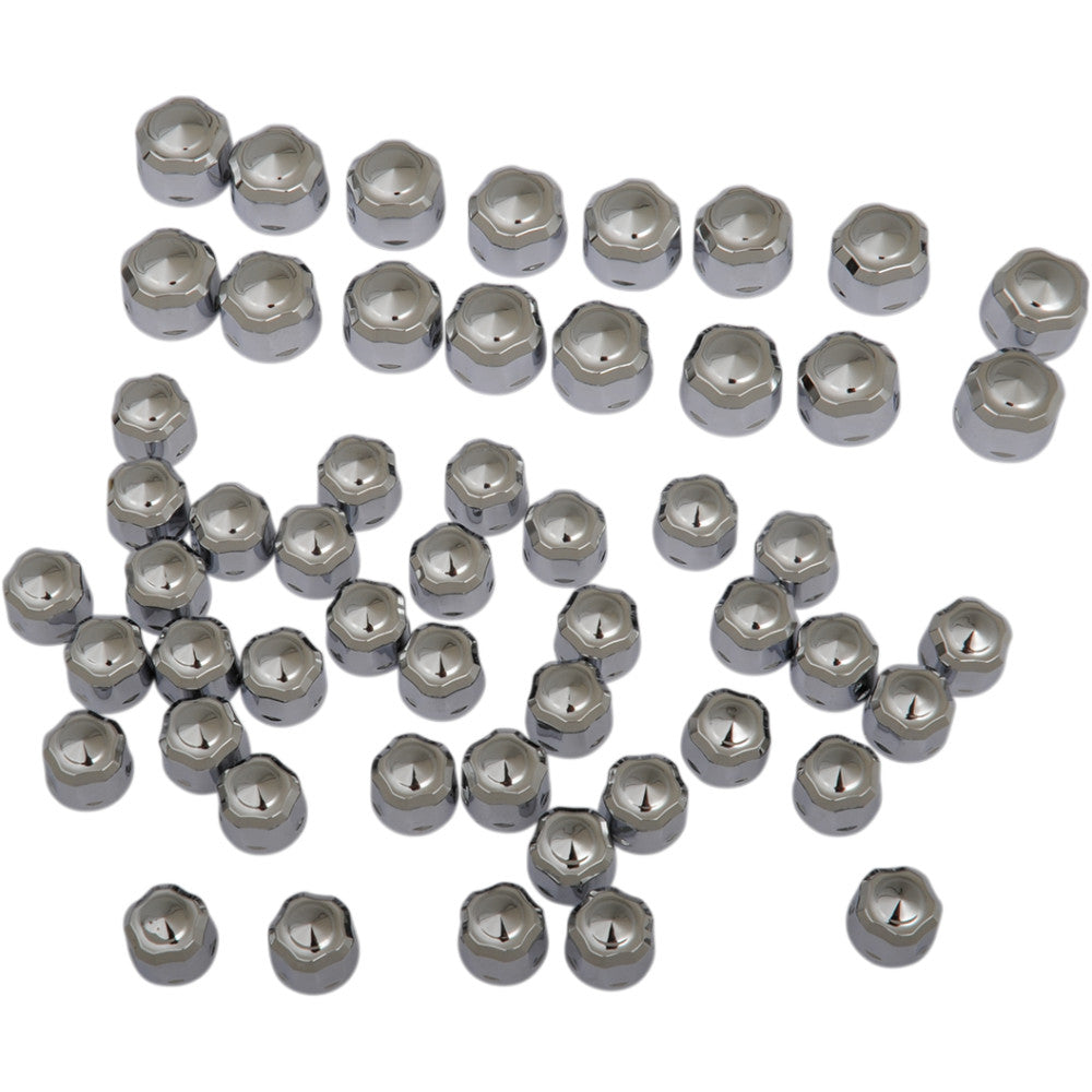 CIRO Caps - Engine/Bolt/Cover - Crown/Diamond-Cut - Chrome - M8 70021