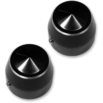 ACCUTRONIX Axle Caps - Elite - Black - 1" - Pair TAC101-EN