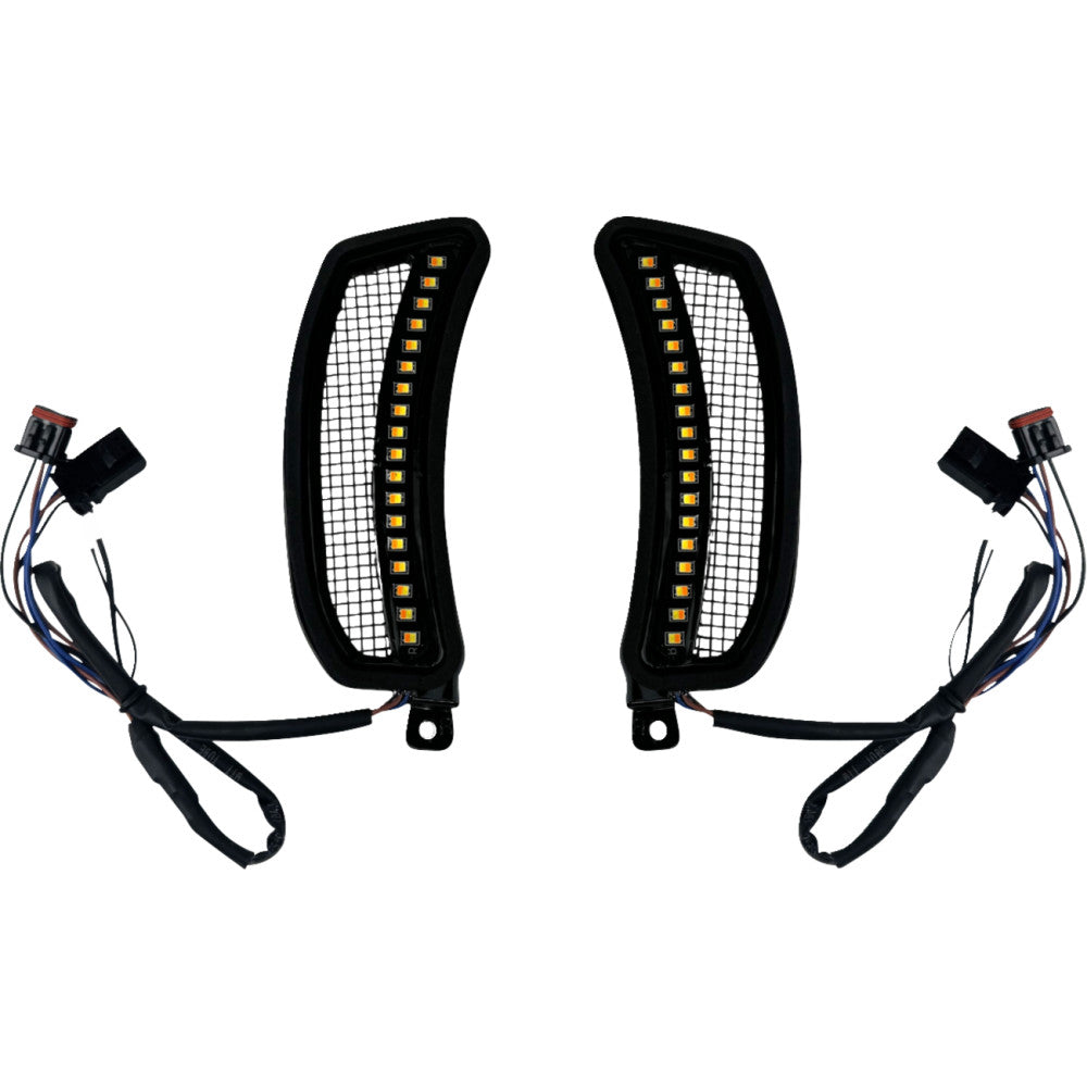 Custom Dynamics Fairing Vent Light - Amber/White CD-LRST-VENT-B