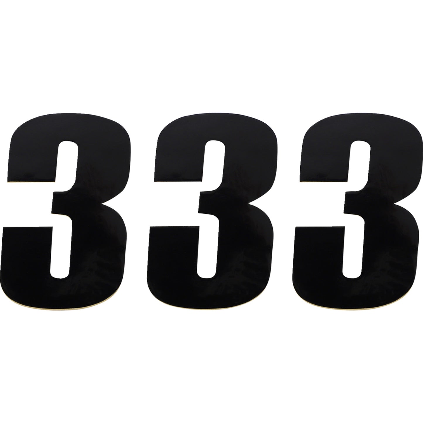 Moose Racing Race Number 3 - Black - 4.5" 80013