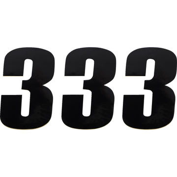 Moose Racing Race Number 3 - Black - 4.5" 80013