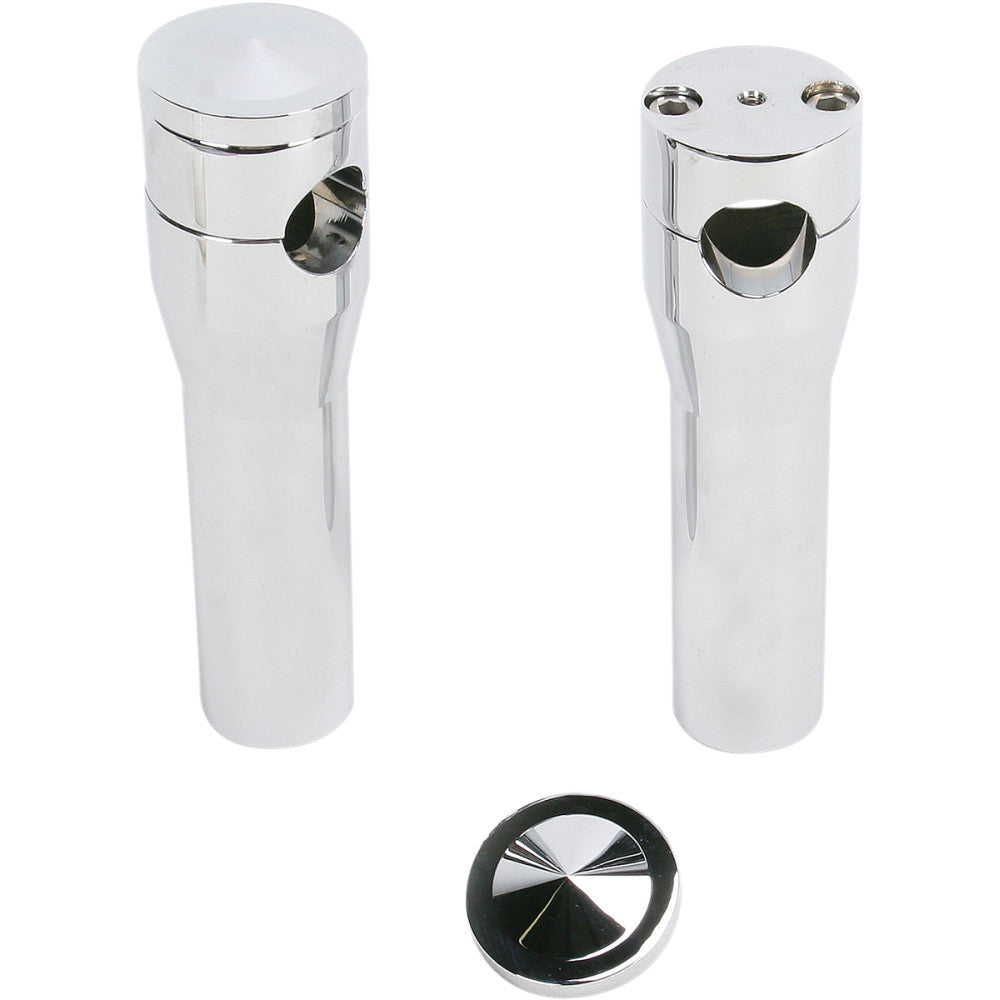 ACCUTRONIX Elite Custom Billet Aluminum Risers - Springer - 6" - Chrome HRS1356-C