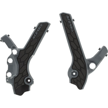 Acerbis X-Grip Frame Guards - Gray/Black - DR-Z 400S/E/SM 2983341019