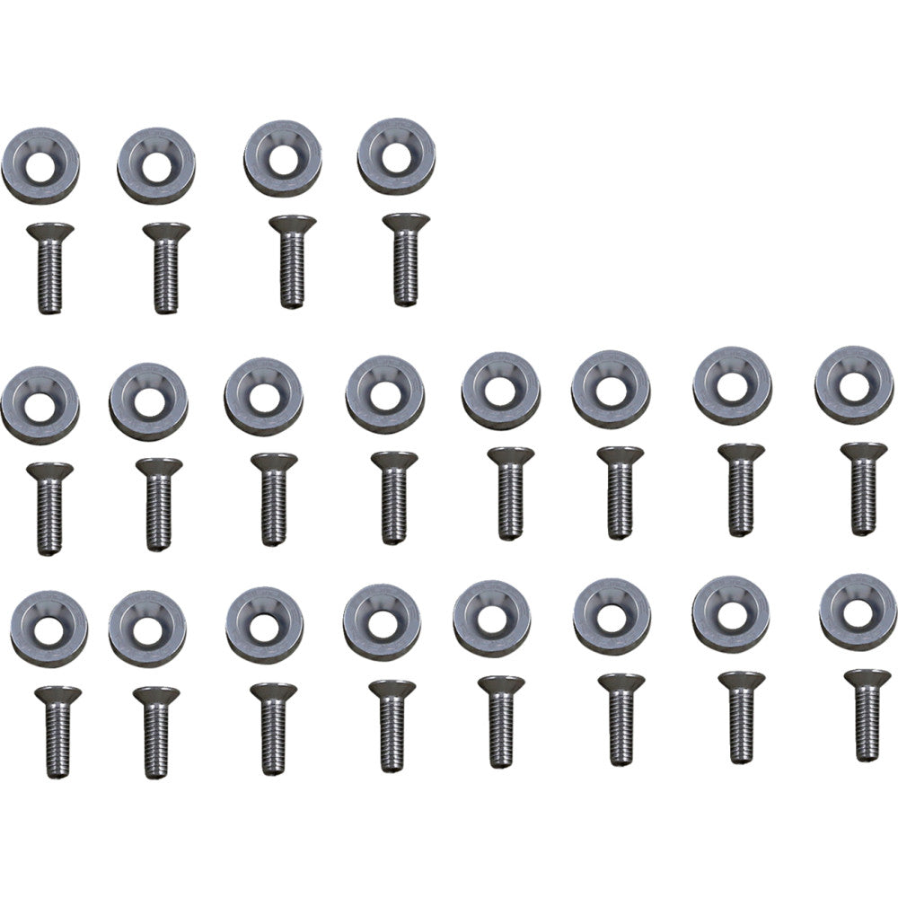 Moose Offroad Fender Washer Kit - Silver 100-1014-PU