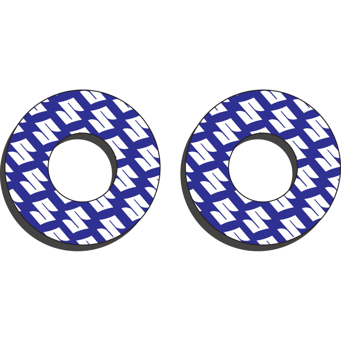 FACTORY EFFEX Grip Donuts - Suzuki Blue/White 22-67400